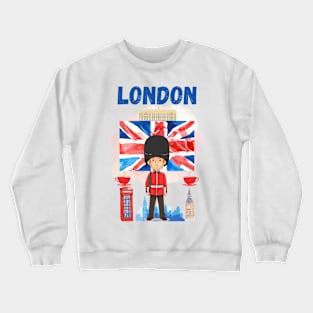 Cool London Vibes, I Love London UK, London Crewneck Sweatshirt